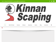 Tablet Screenshot of kinnanscaping.com